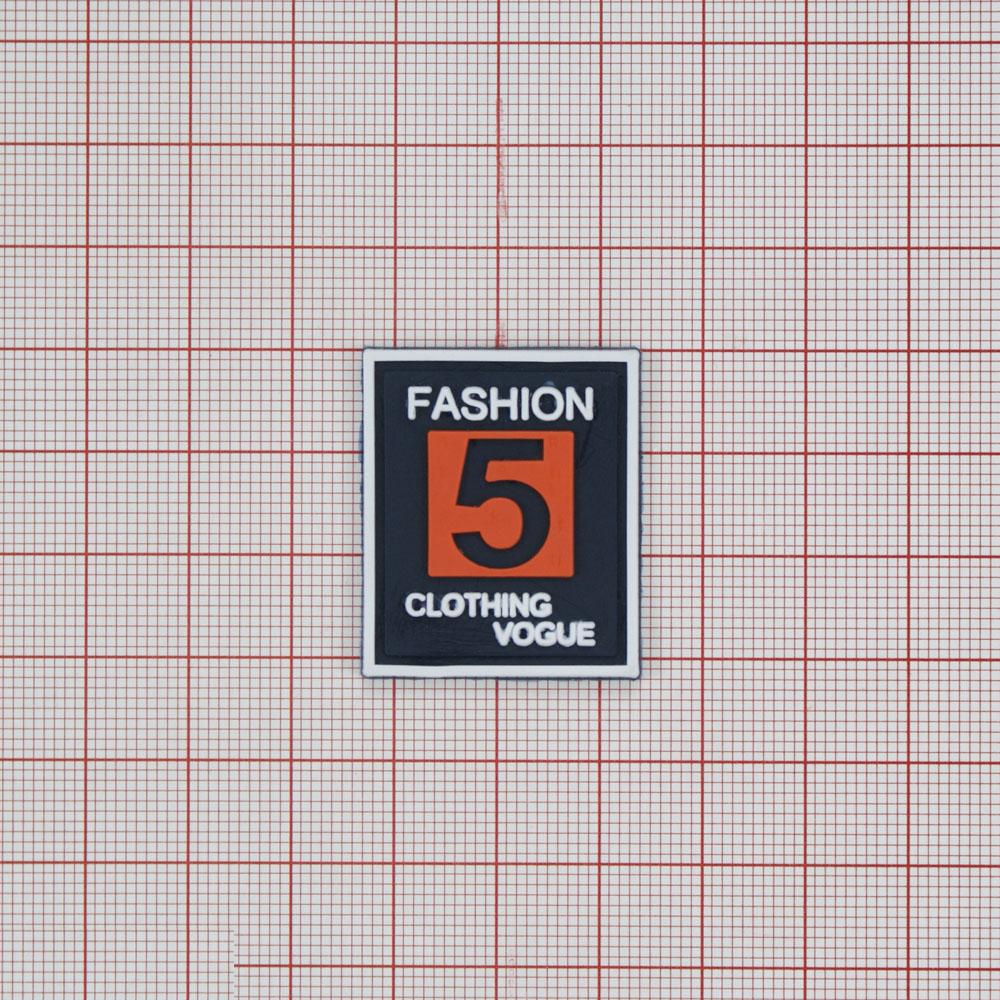 Лейба резиновая FASHION 5 2.5*3см черный, белый, красный. Лейба Резина