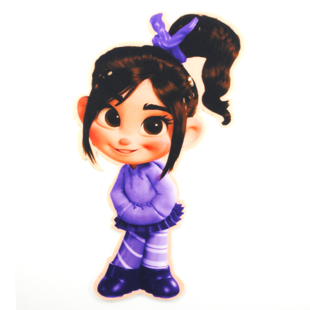 Аппликация клеевая Девочка-проказница, 19*12см, /дайвинг/, шт. Аппликация клеевая