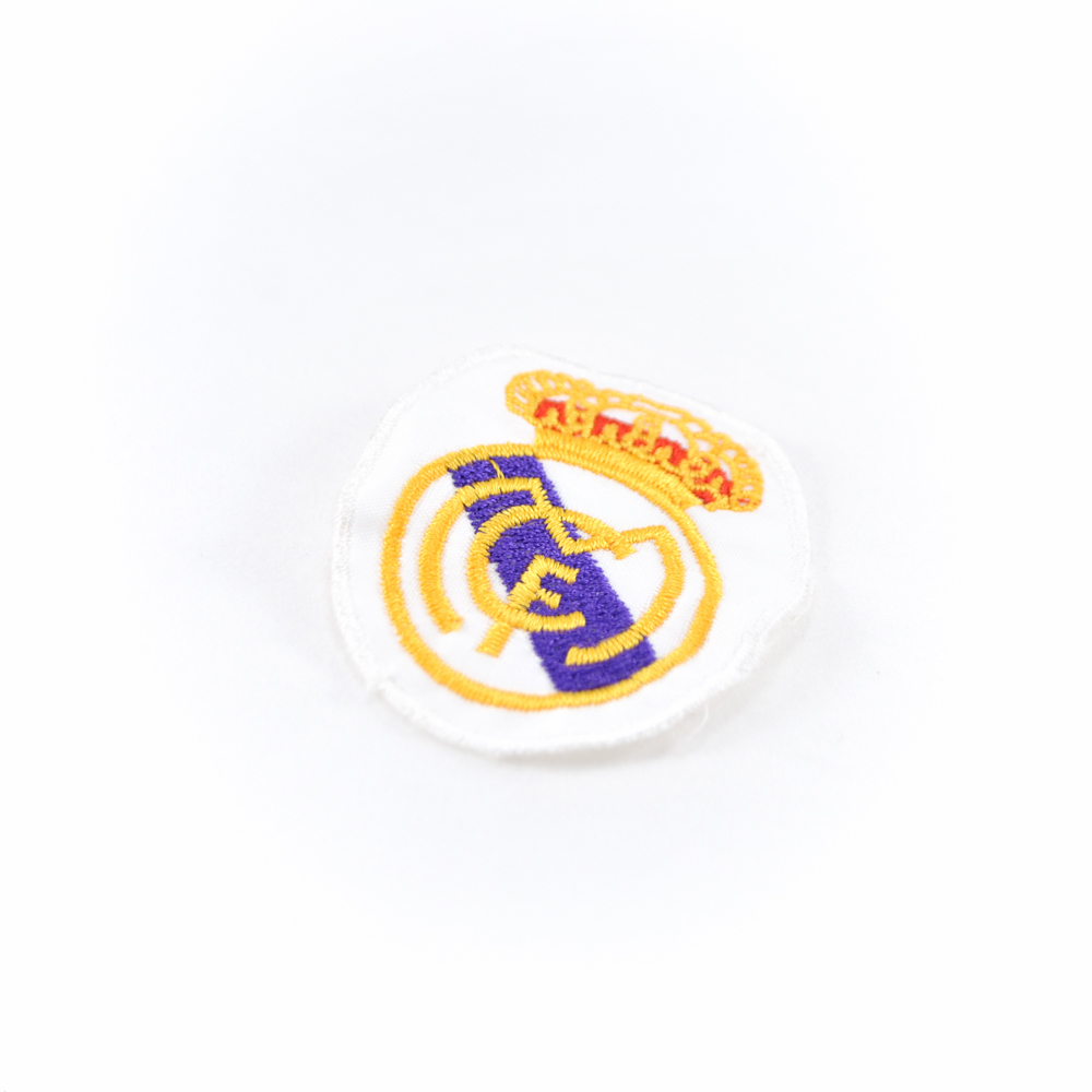 Нашивка Real Madrid 5*6см символика, белый овал . Шеврон Нашивка