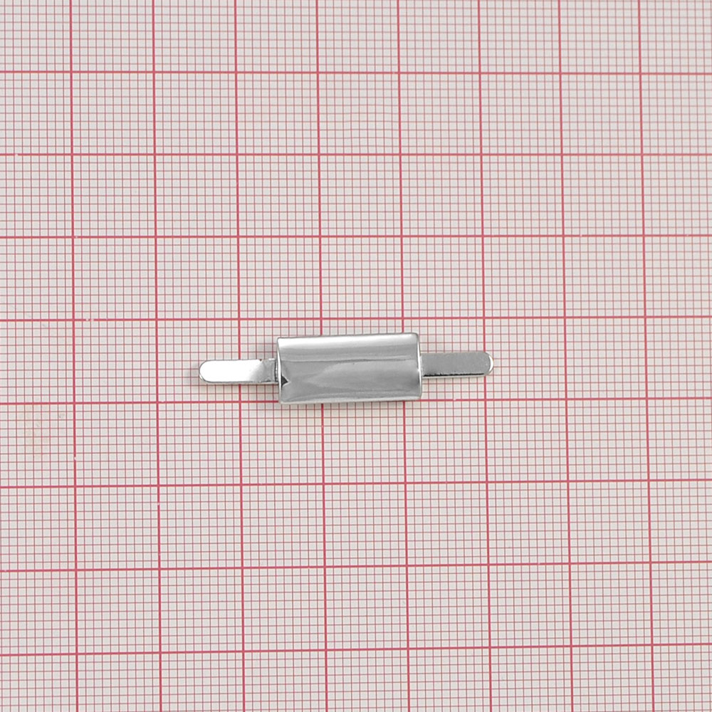 Краб металлический 3705 Пластина гладкая NIKEL, шт . Крабы Металл Геометрия