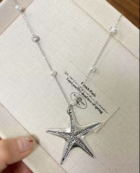 Ожерелье Звезда, 51-60см, серебро, бусины, стразы, шт. Украшения