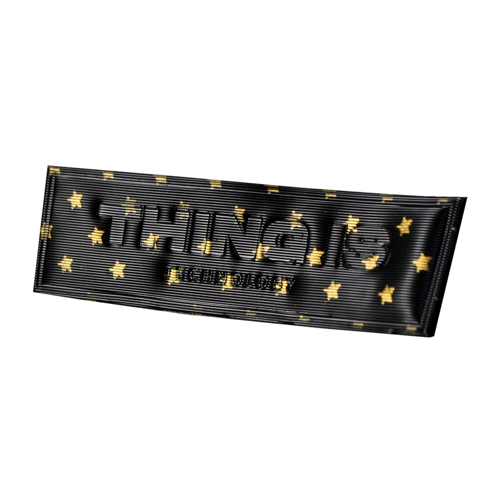 Лейба клеенка Thing, 7,5*2см, черный, золото, шт. Лейба Клеенка