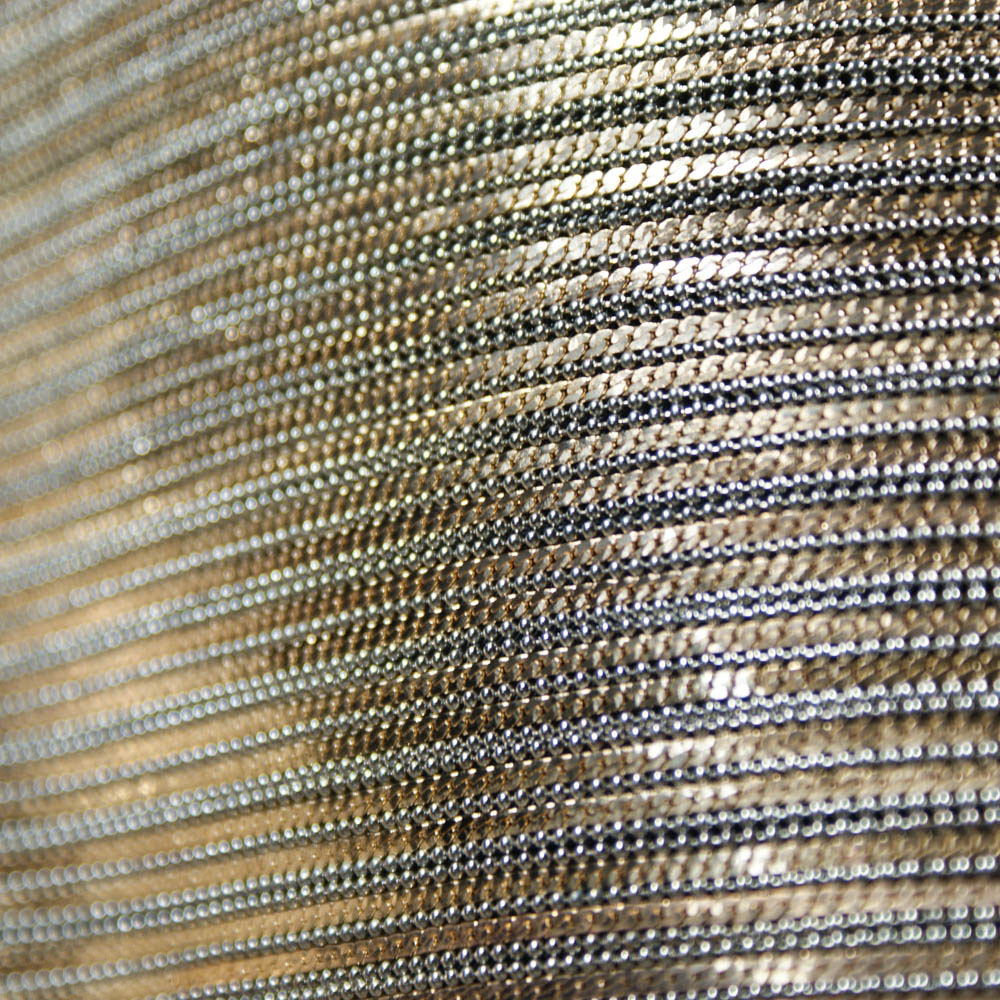 Стразы полотно клеевые Чешуя 1ряд GOLD цепь, бусины NIK 24*40см, 1лист. Полотна из страз