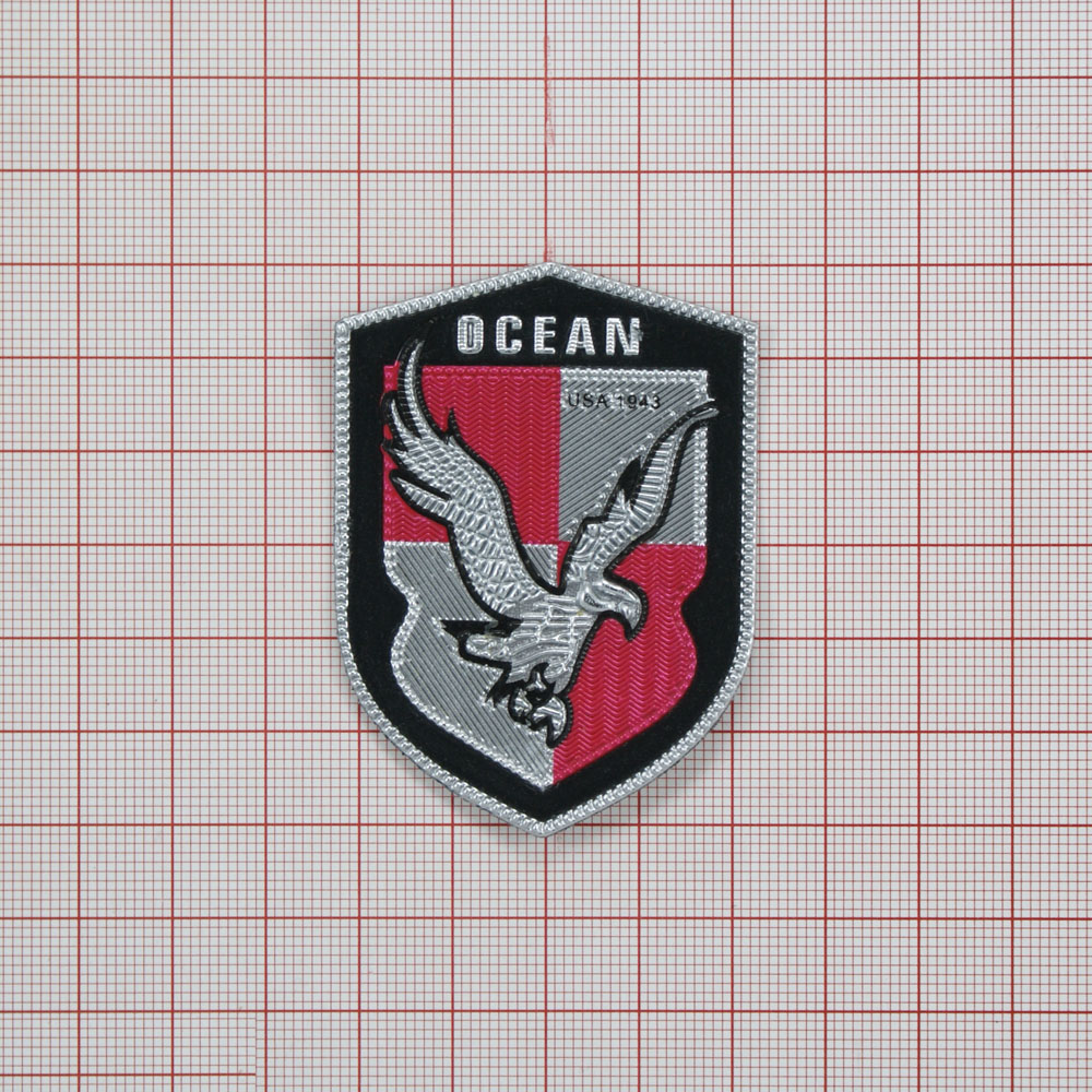 Лейба тканевая A8871 45*61мм Ocean Орел, шт. Лейба Ткань