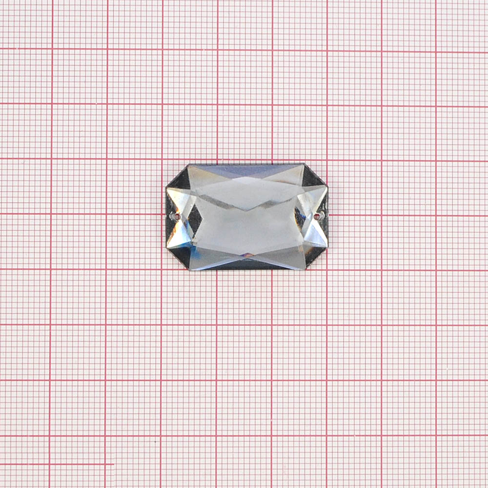 Стразы Д пришивн. многогран. 20*30мм серый 6, 1тыс.шт. Стразы пришивные
