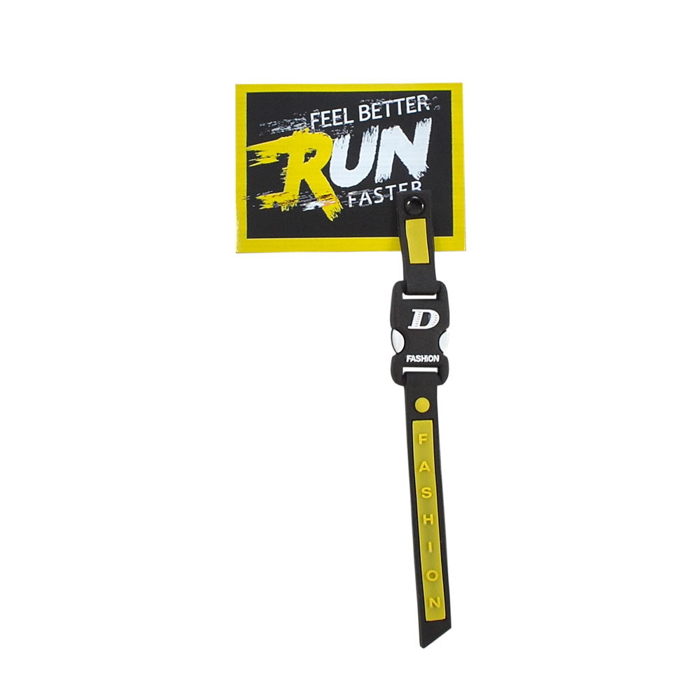 Лейба силиконовая c подвеской RUN, 7*5см, черный, белый, желтый, красный, шт. Лейба Силикон