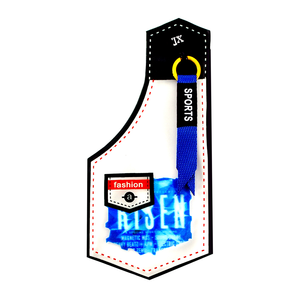 Лейба клеенка с синей подвеской SPORTS,   см, черный, белый, красный, желтый, зеленый, шт. Лейба Клеенка