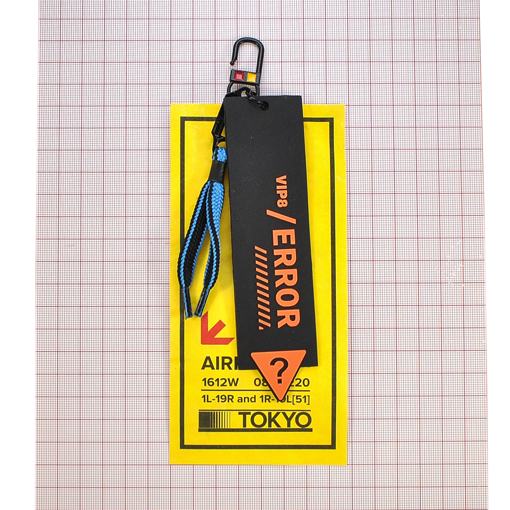 Подвеска резиновая  ERROR, 20*8см, черный, желтый, оранжевый, синий, шт. Подвески