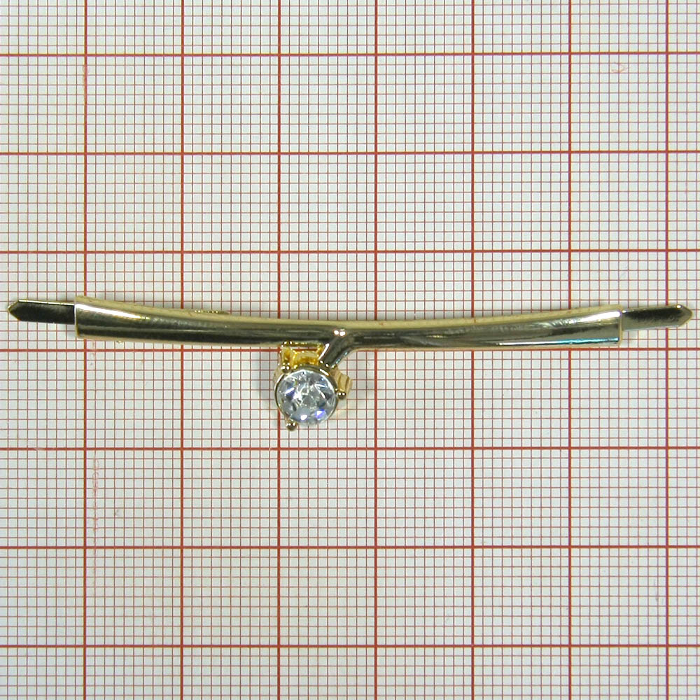 Краб металл Веточка и сердце GOLD, камень, шт . Крабы Металл Геометрия Декор