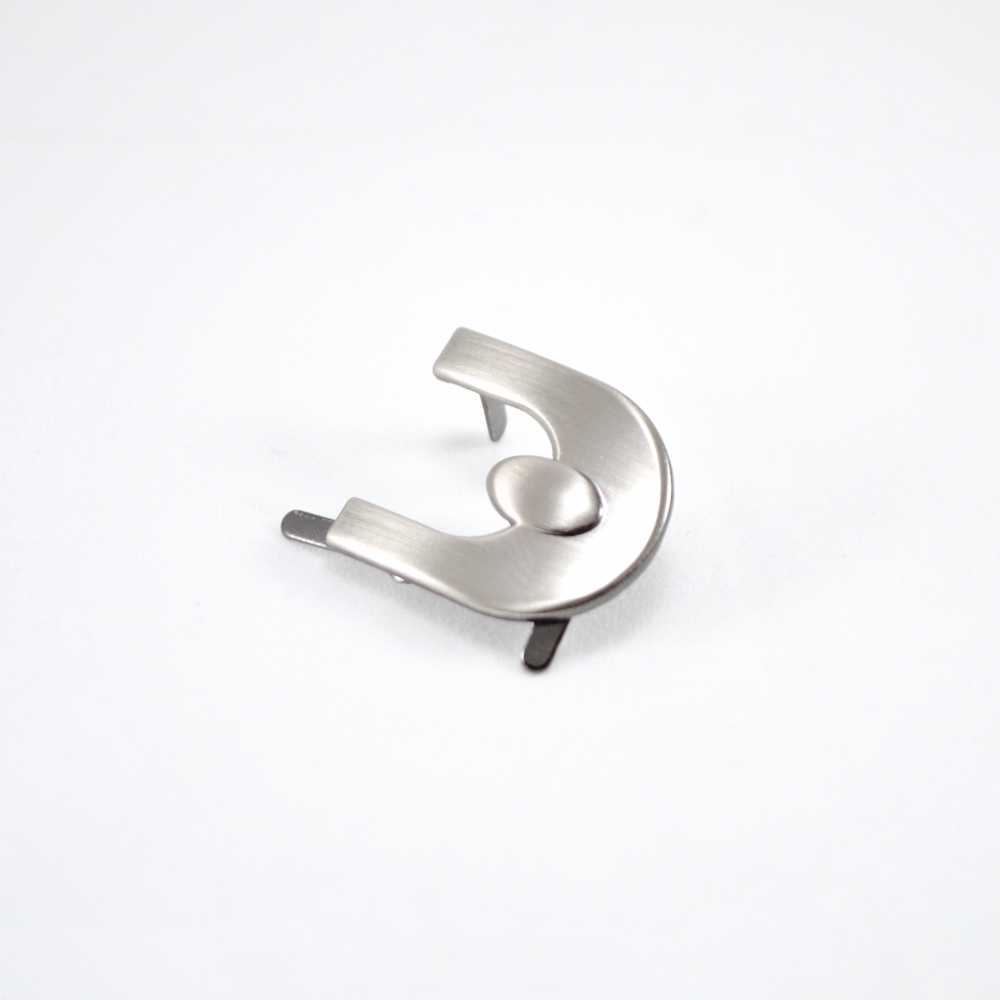 Краб металлический Подкова 20806 OLD SILVER, шт. Крабы Металл Геометрия