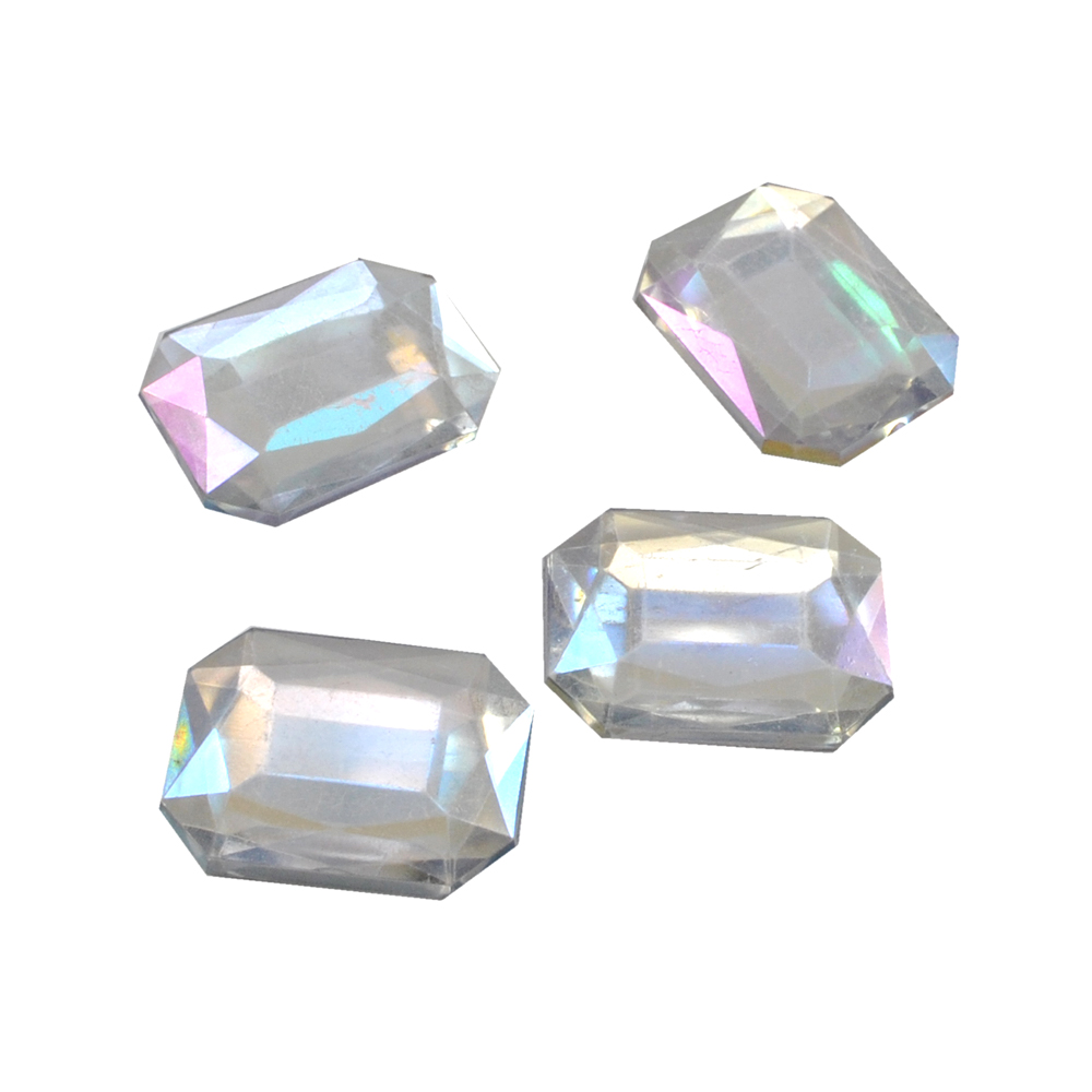 Стразы стеклянные на клей многранник плоский (26*34мм) хамелеон, 1тыс.шт. Стразы на клей