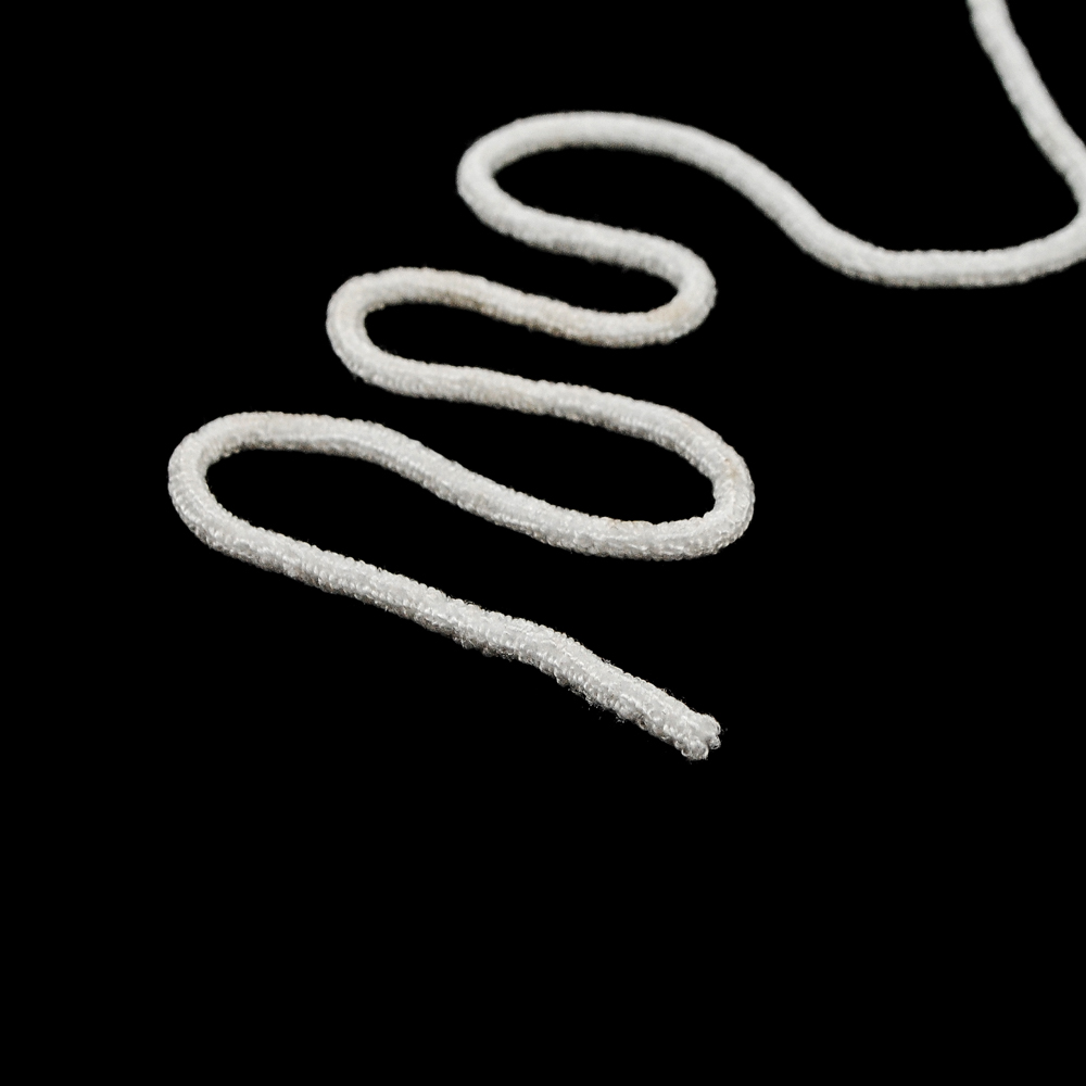 Резинка круглая 2мм белая в бобине /Турция 50522/, 100м. Резинка