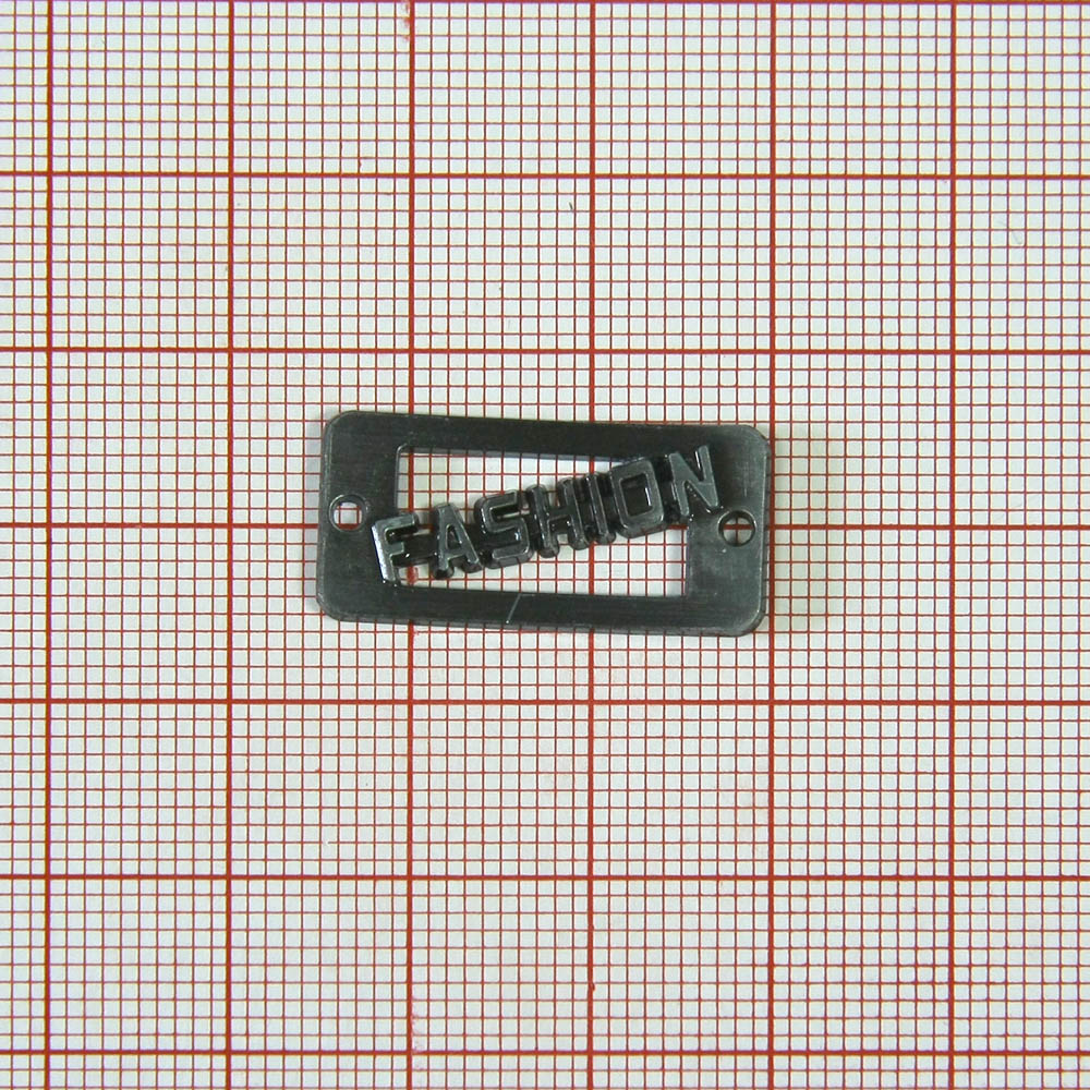 Лейба металл Fashion Диагональ old silver, шт. Лейба Металл