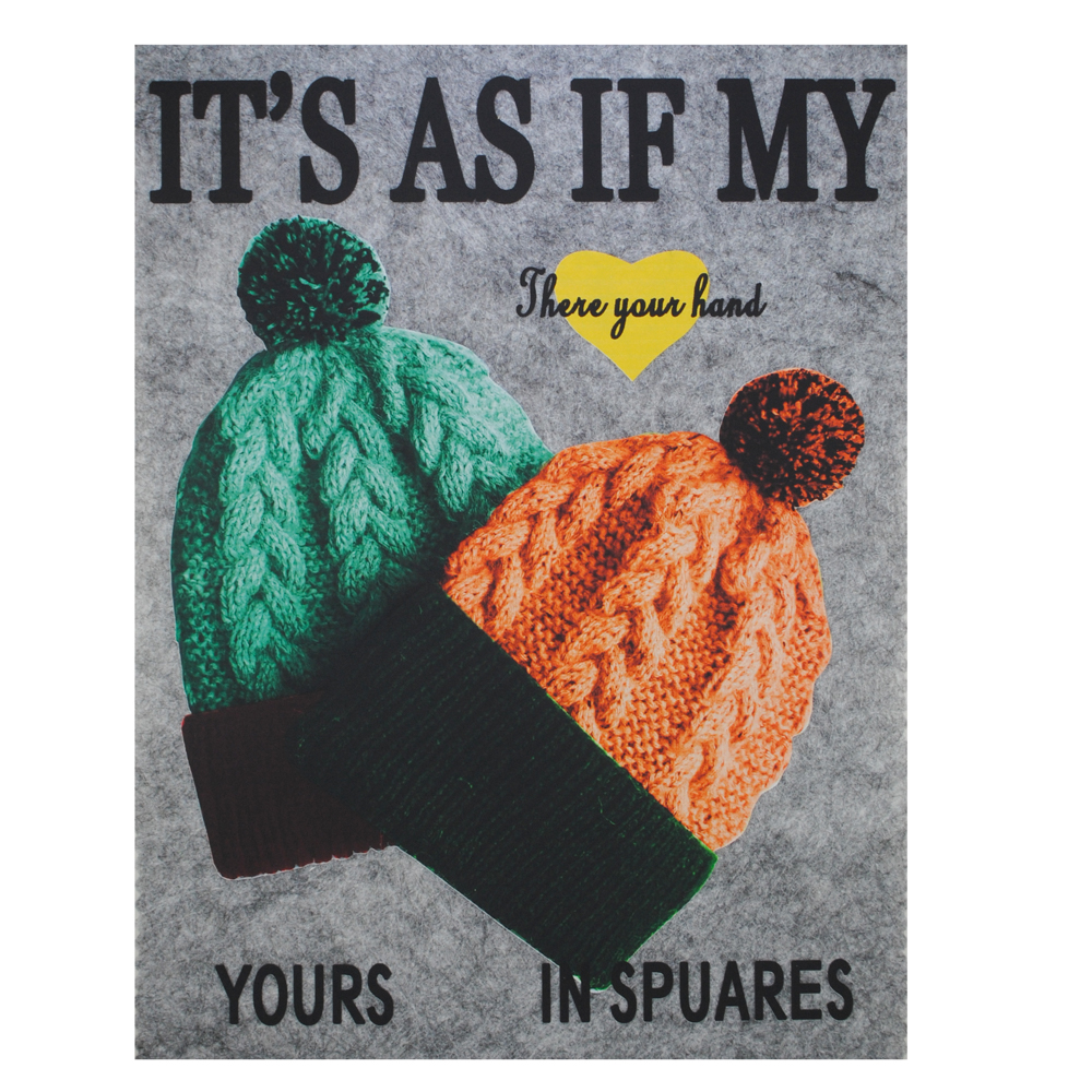 Термоаппликация ITS AS IF MY, 19*24,5см.  черный, желтый, зеленый, оранжевый, шт. Термопереводки Резиновые, Термопленка