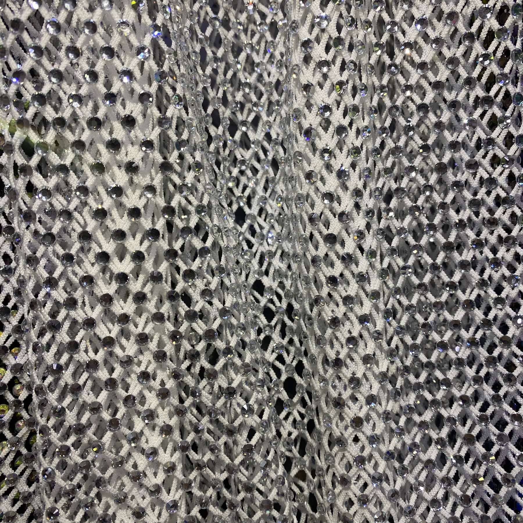 Сеть со стразами SS12, 50*100см белая+АА (белый), шт. Сеть со стразами