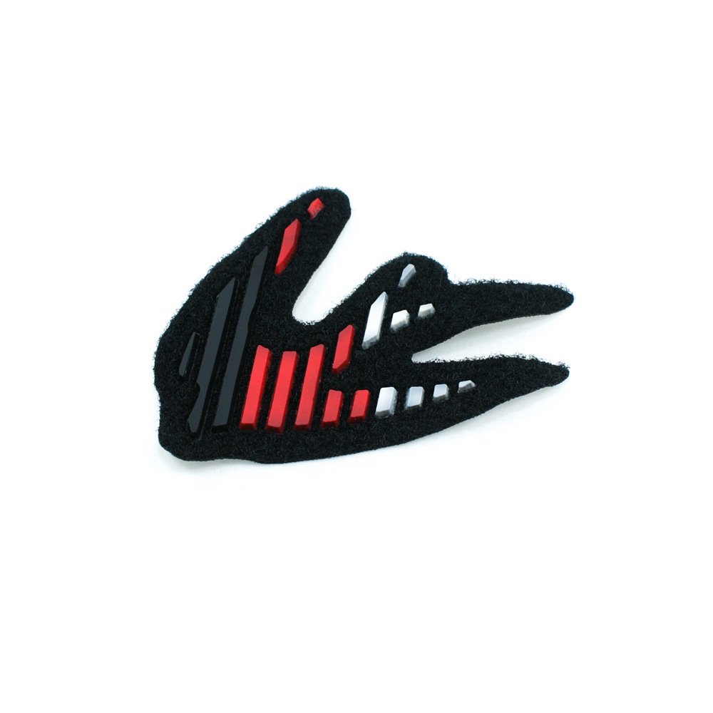 Лейба ворс и резина Ласточка 6,5*9см черный, серый, бело-красный. Лейба Войлок, Ворс