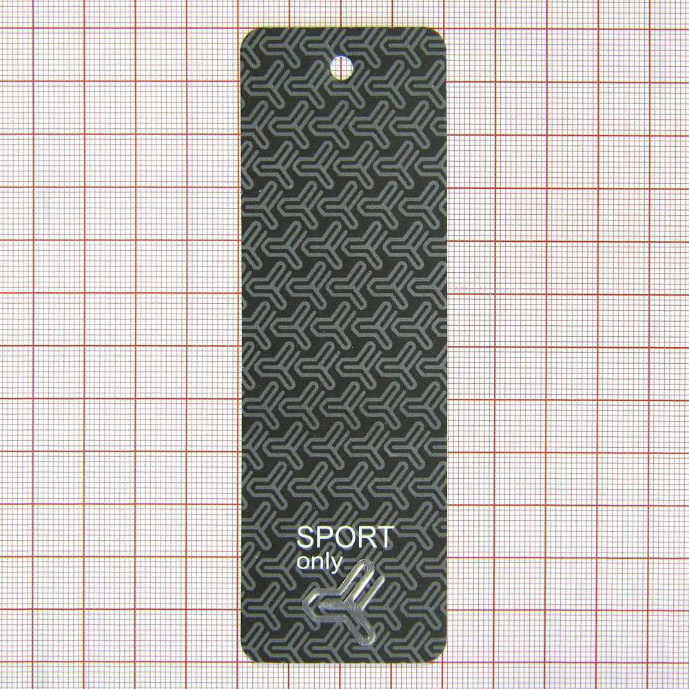 Этикетка бумажная Sport only 40*120мм черный, белый. Этикетка бумага