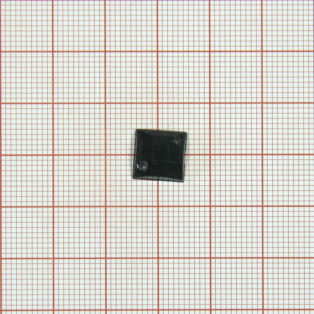 Стразы Д пришивн. квадрат 10*10мм черный 37, 1тыс.шт. Стразы пришивные