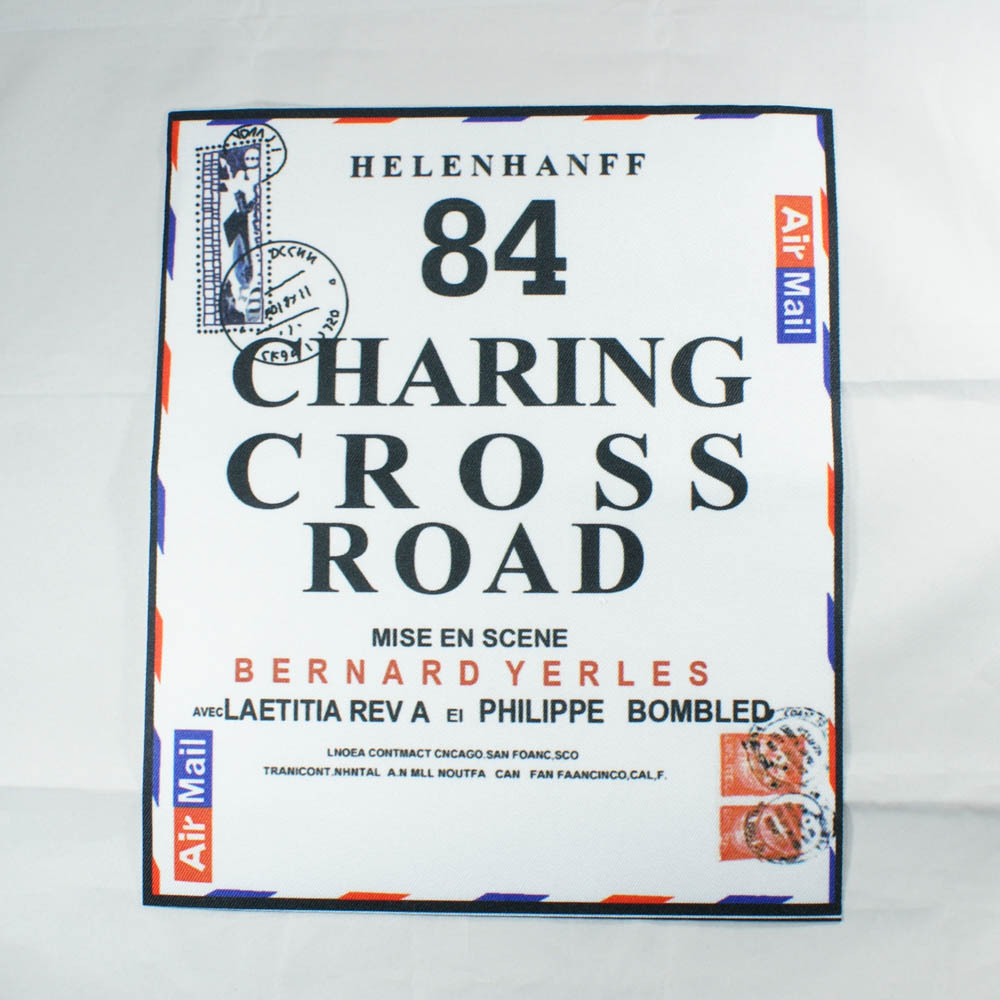 Аппликация пришивная CHARING CROSS ROAD 24,5*21см, белая, черный, красный, синий рисунок, шт. Аппликации Пришивные Постер