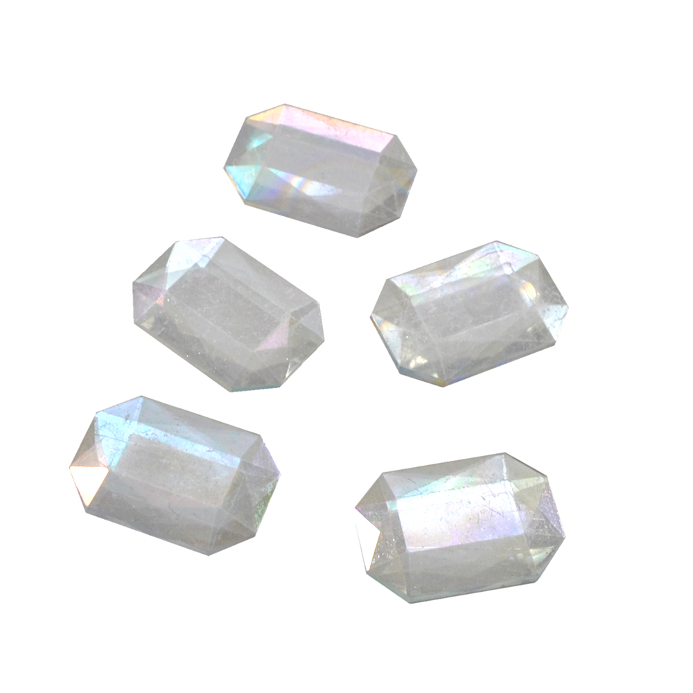 Стразы стеклянные на клей многранник плоский (18*25мм) хамелеон, 1тыс.шт. Стразы на клей
