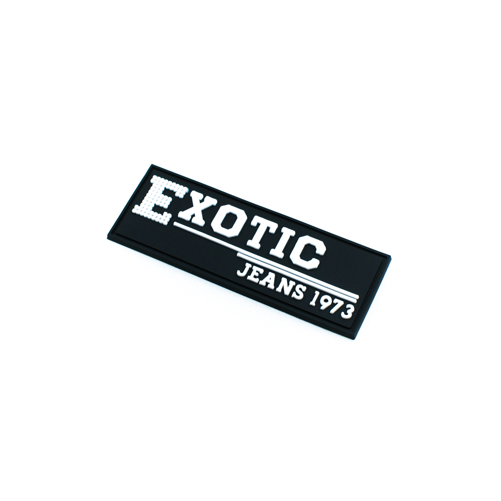 Лейба резиновая EXOTIC 6.5*2.5см черный, белый. Лейба Резина