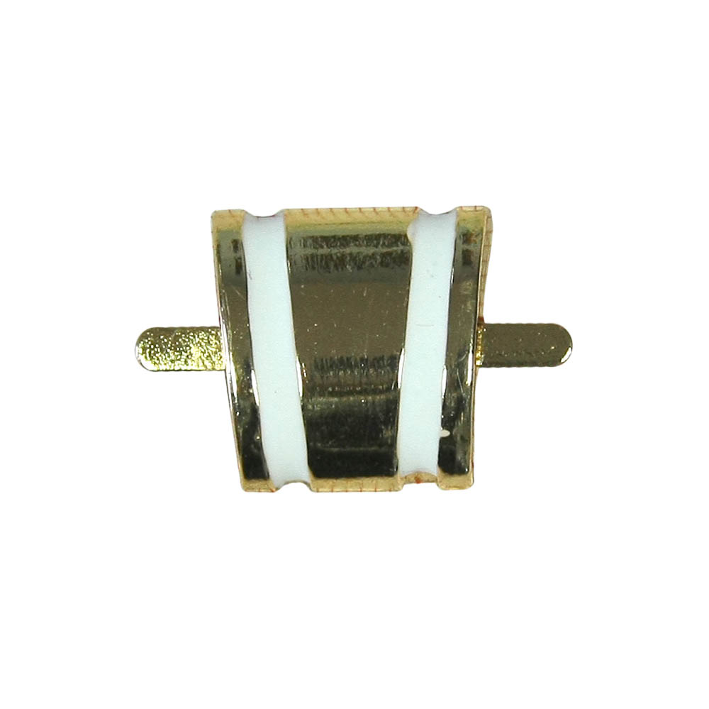 Краб металлический дорожка-трапеция GOLD, белая эмаль. Крабы Металл Геометрия