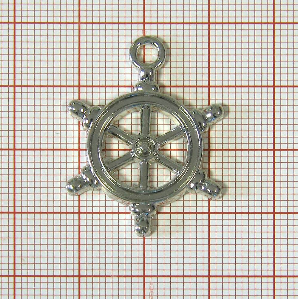 Подвеска металл Штурвал, NIKEL, шт. Подвески