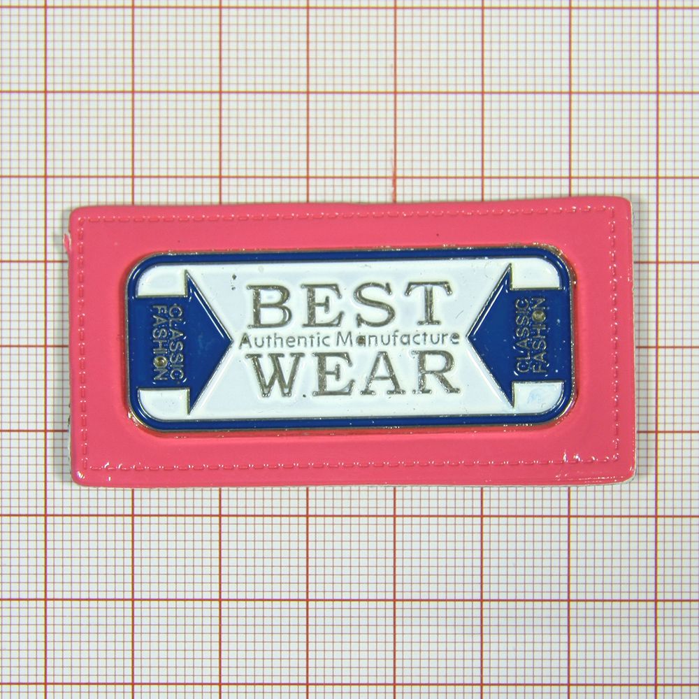 Лейба кожзам A8511 64*34мм Best Wear. Лейба Кожзам