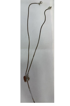 Цепочка с подвеской-сердце, блек никель, шт. Украшения