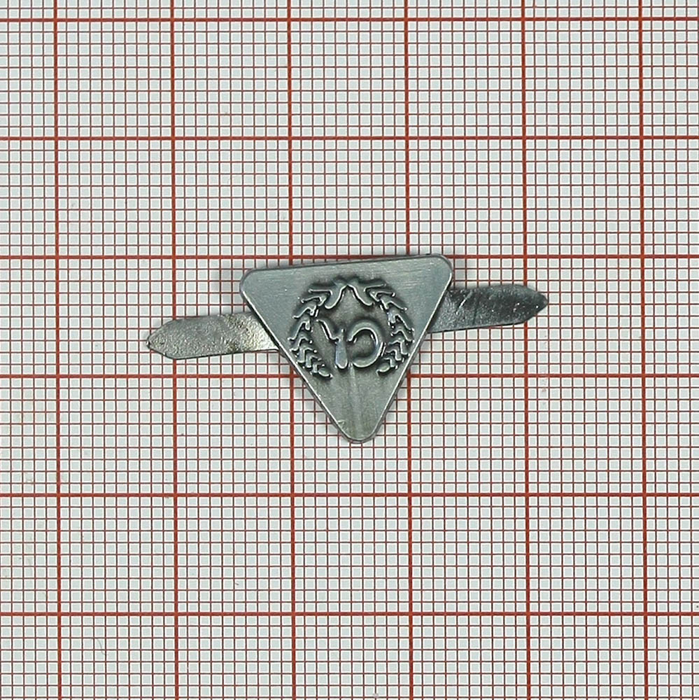Краб металл Ch Лавры old silver, шт. Крабы Металл Надписи, Буквы