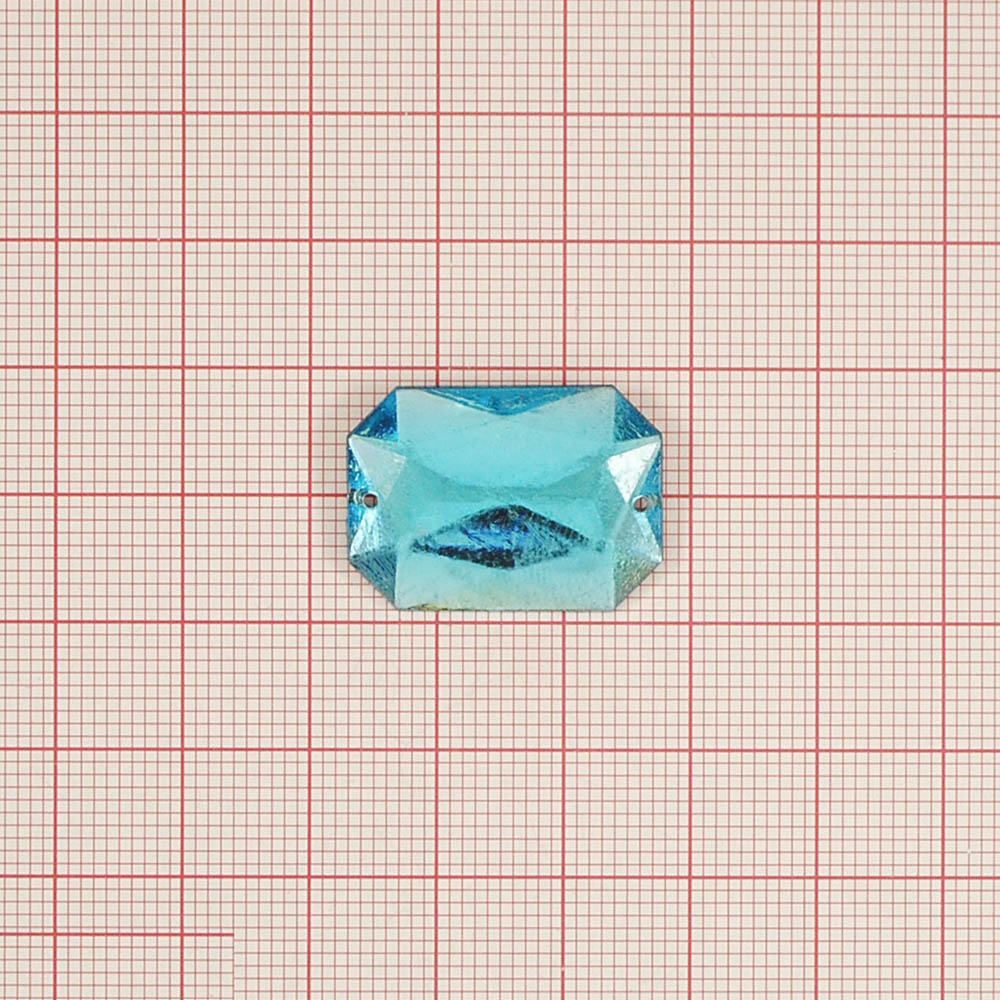 Стразы Д пришивн. многогран. 18*25мм ярко-голубой 28, 1тыс.шт. Стразы пришивные