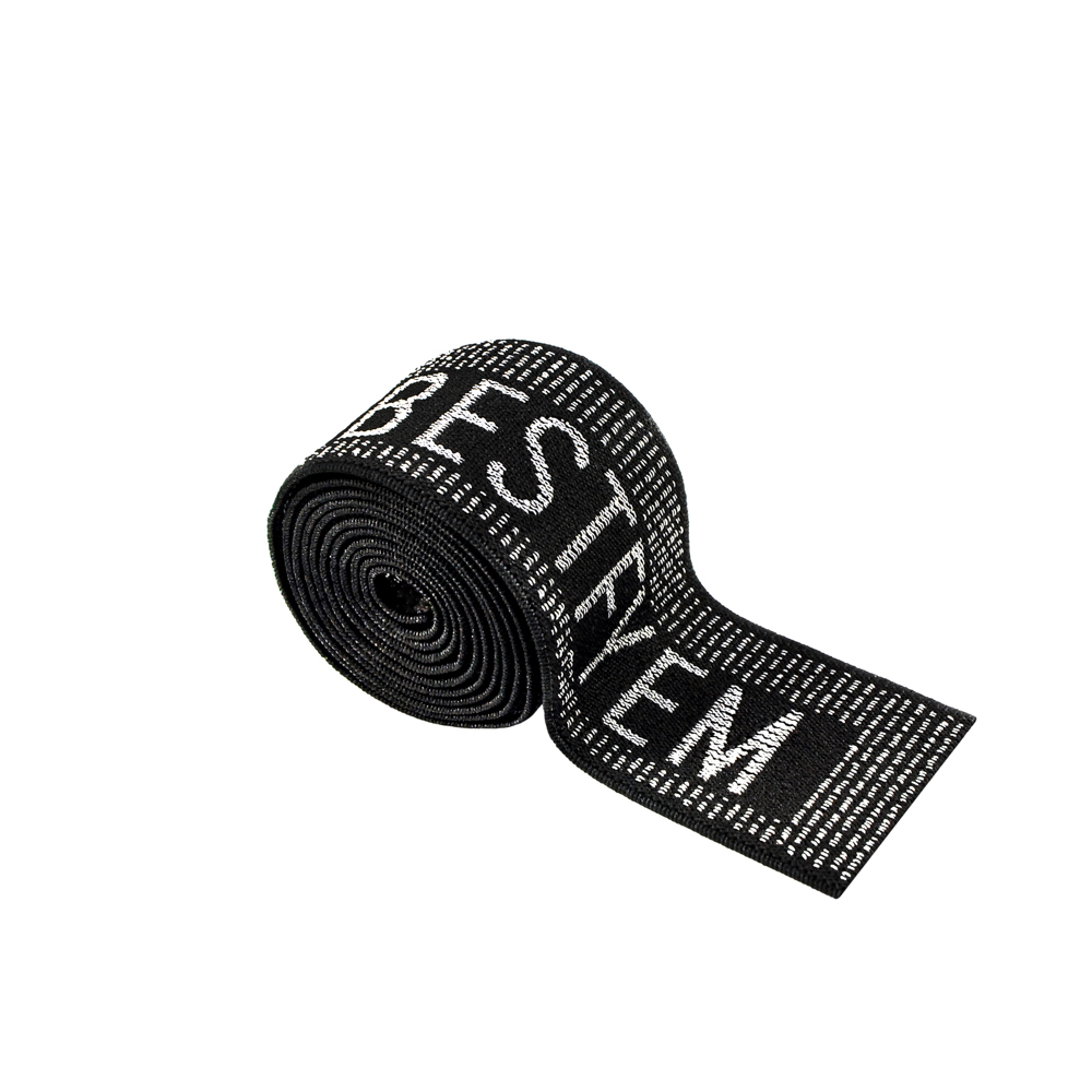 Резинка BEST 4см, черный и серый, 50ярд. Резинка