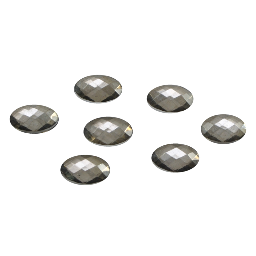 Стразы Д на клей, овал 10*14мм серый 6, 1тыс.шт. Стразы на клей