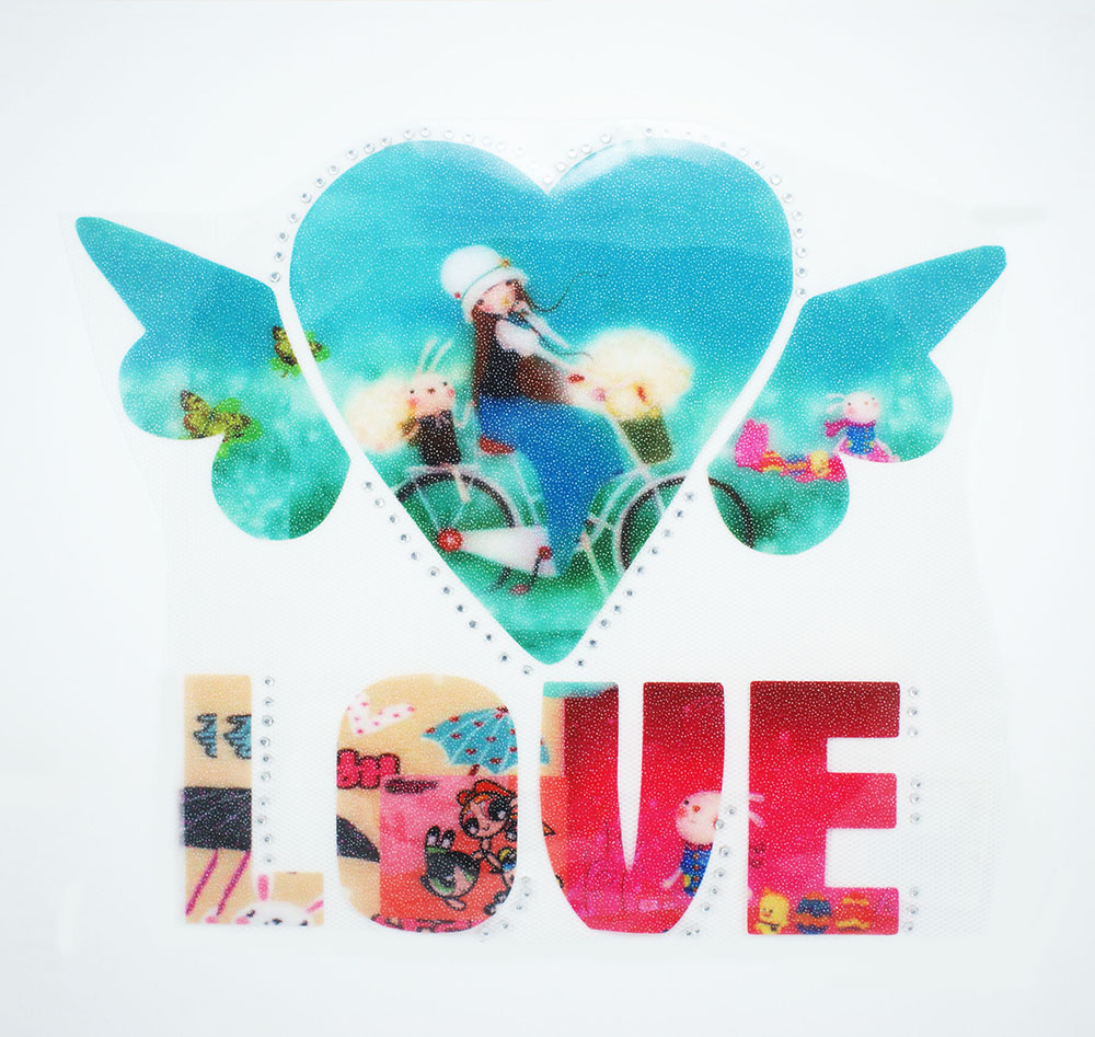 Термоаппликация BH-049 P11, шт. Термопереводки Сердца и Губы