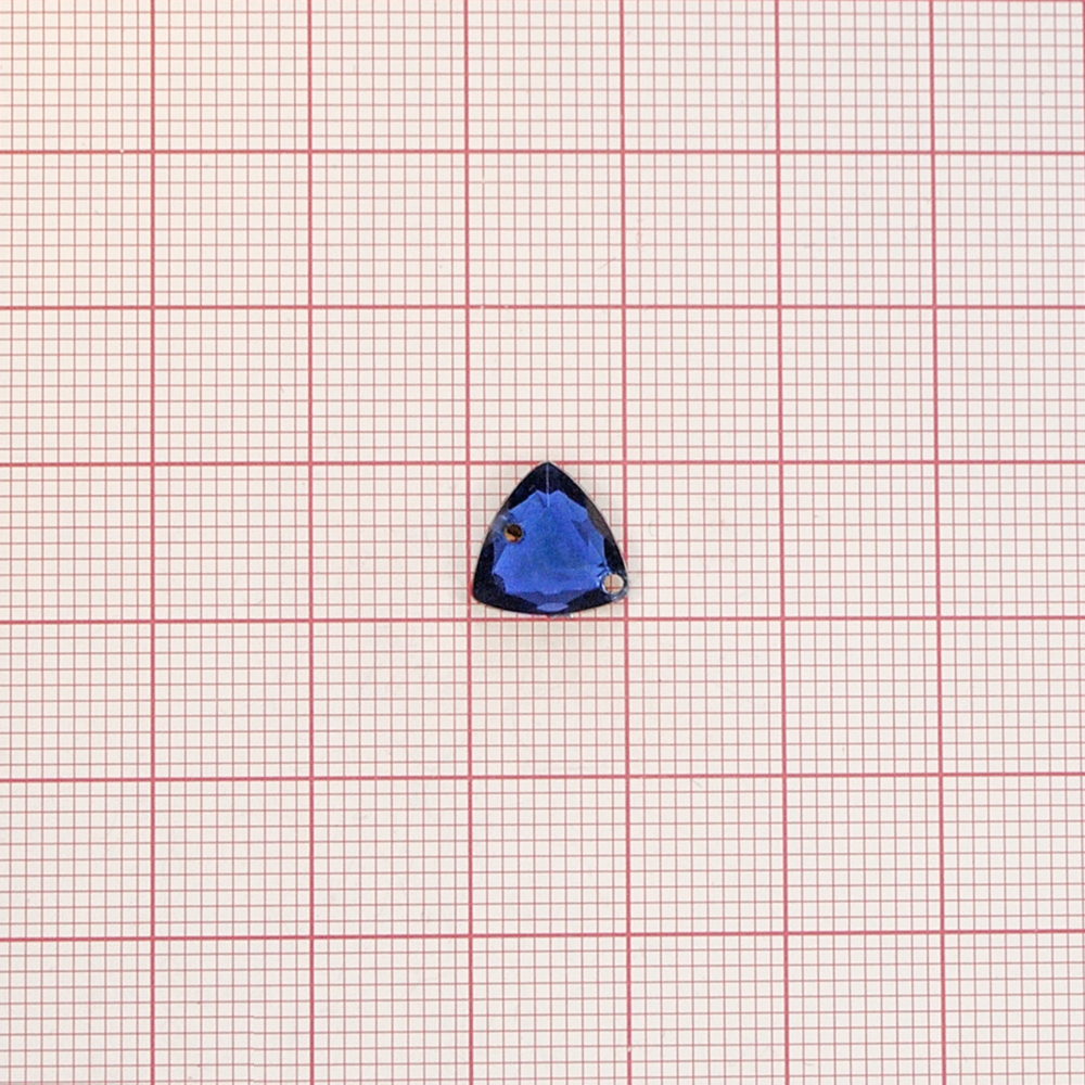 Стразы Д пришивн. треуг 10*10мм синий 14, 1тыс.шт. Стразы пришивные
