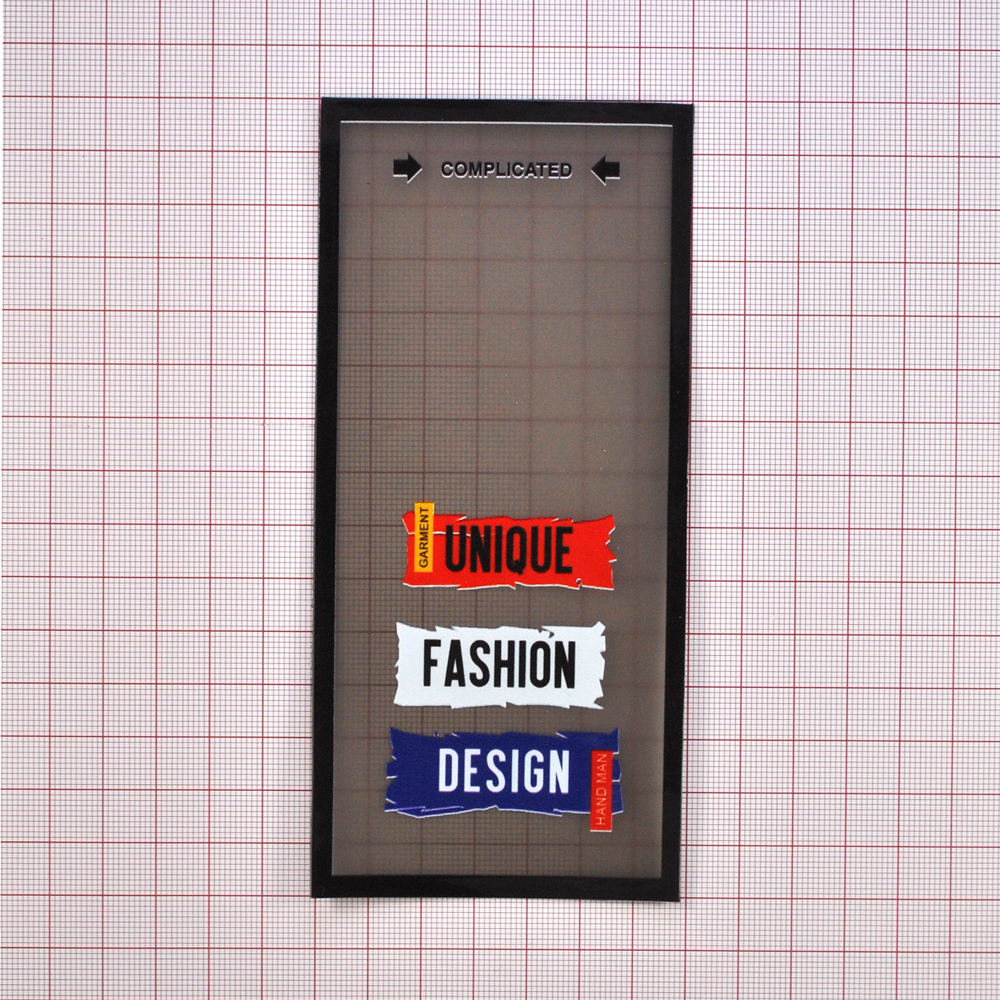 Лейба клеенка  Complicated 7**15см, синий, белый, черный,  красный , желтый, шт. Лейба Клеенка