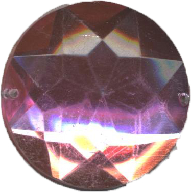 Стразы стеклянные пришивные №32 круглый розовый (32мм), 1тыс.шт. Стразы пришивные