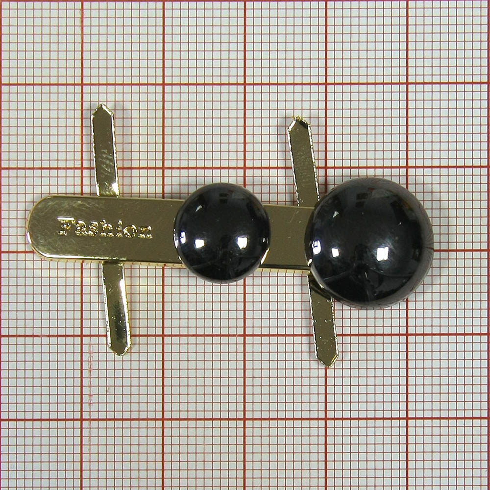 Краб металлический 9456-3 Fashion 50*16мм GOLD, BN, шт. Крабы Металл Геометрия