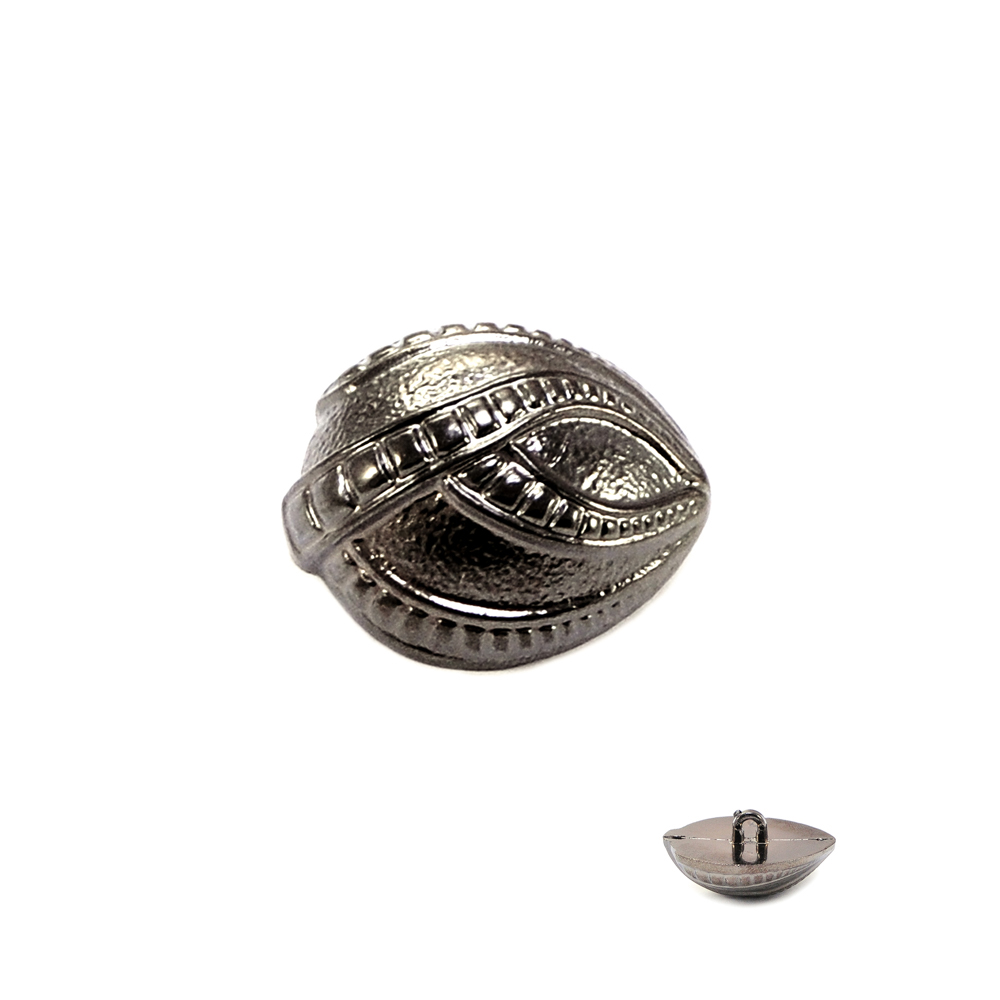 Пуговица TR-59-48 BN 30мм. Пуговица металлизированная