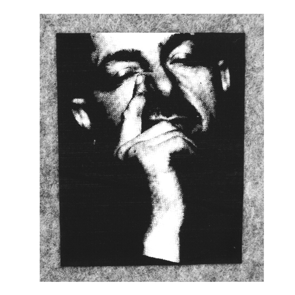 Термоаппликация резиновая Задумчивость 61*46мм, черно-белая, шт. Термопереводки Резиновые, Термопленка