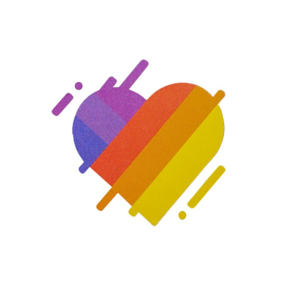 Термоаппликация №10-3 сердце росчерк (Likee) 8,5*8,5см, шт. Термопереводки Детские