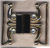 Пряжка ременная 2120 Паук 5см NIKEL . Застежки металл