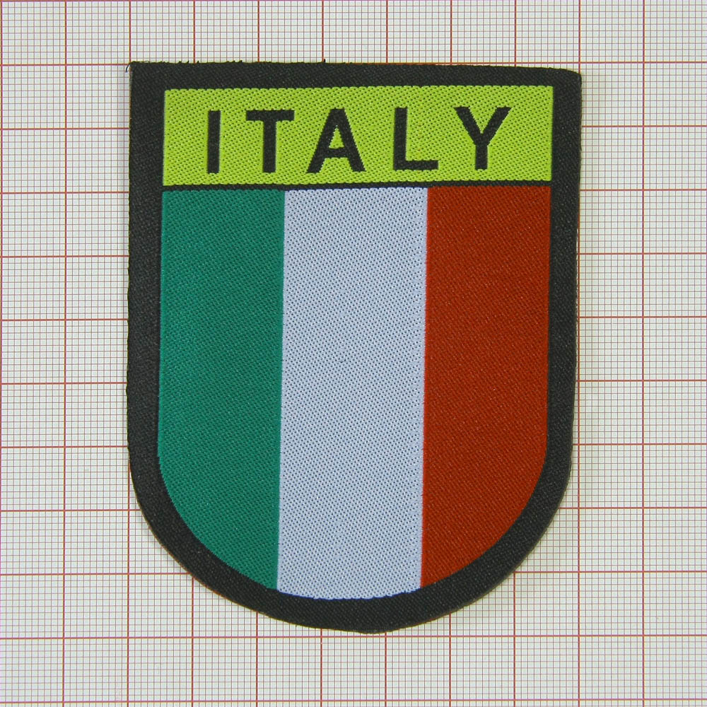 Нашивка Italiy, герб 9*7 см. Шеврон Нашивка