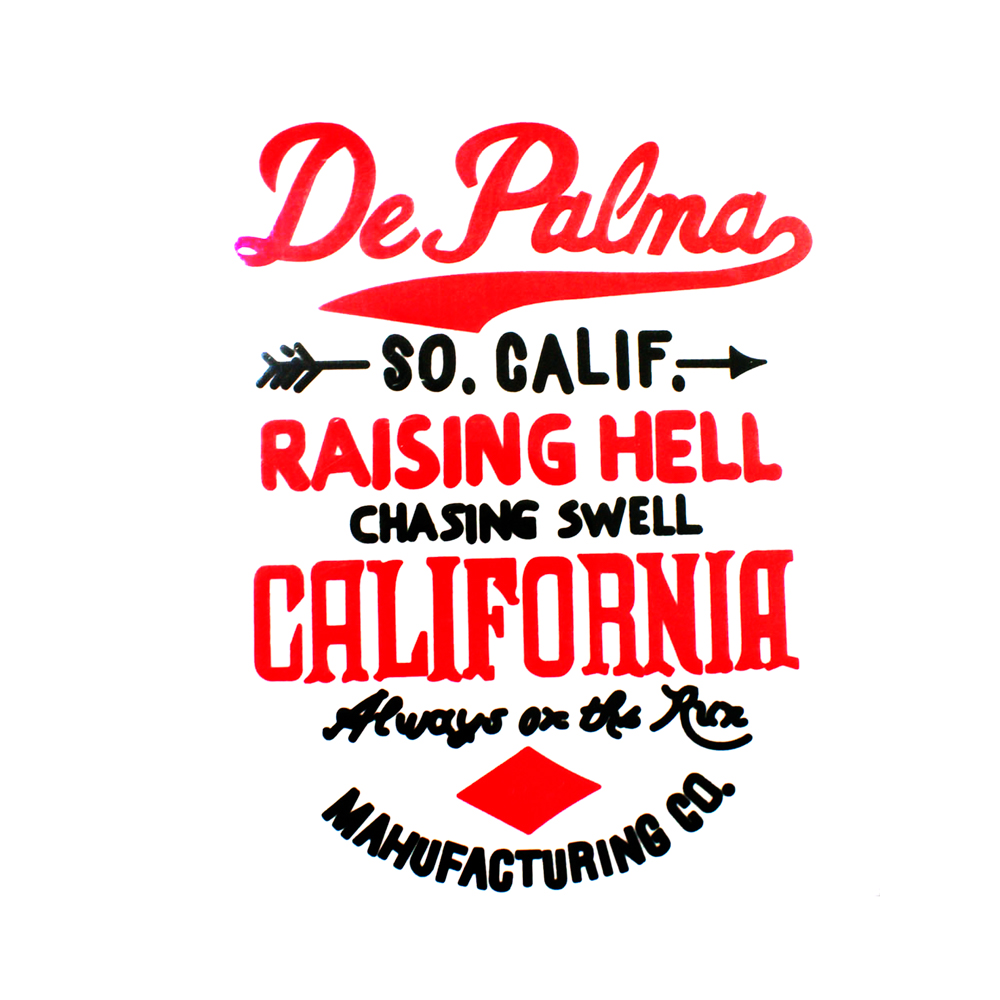 Термоаппликация De Palma, 33.5*27 см, красные, черные буквы, шт. Термоаппликации Накатанный рисунок