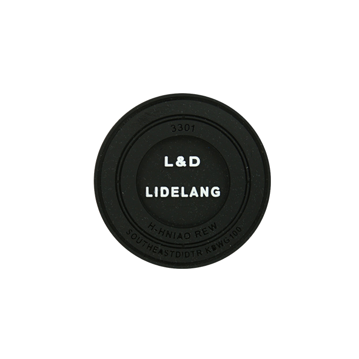 Лейба резиновая LIDELANG 52 мм. круглая, черный фон, белые буквы, шт. Лейба Резина