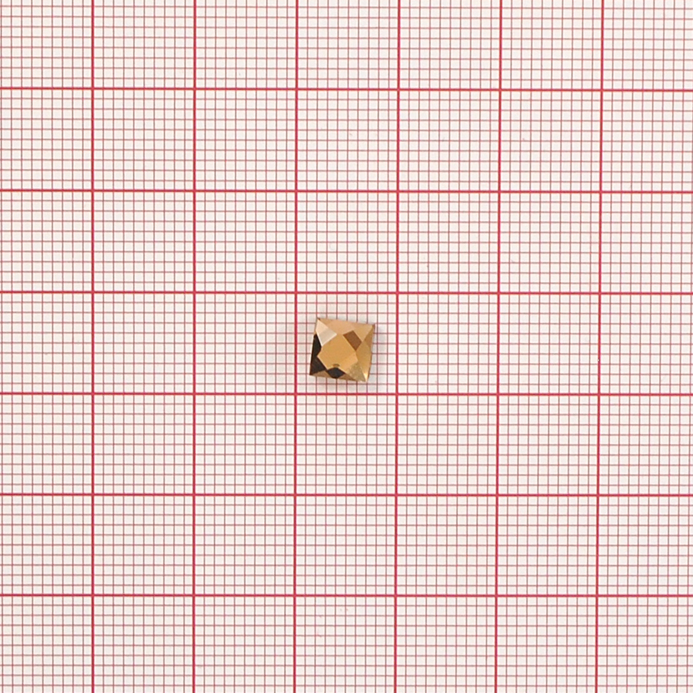 Стразы СТЕКЛО клеевые квадрат 6мм топаз /40гросс/ 5760шт. Стразы стекло до 1000-50 гросс