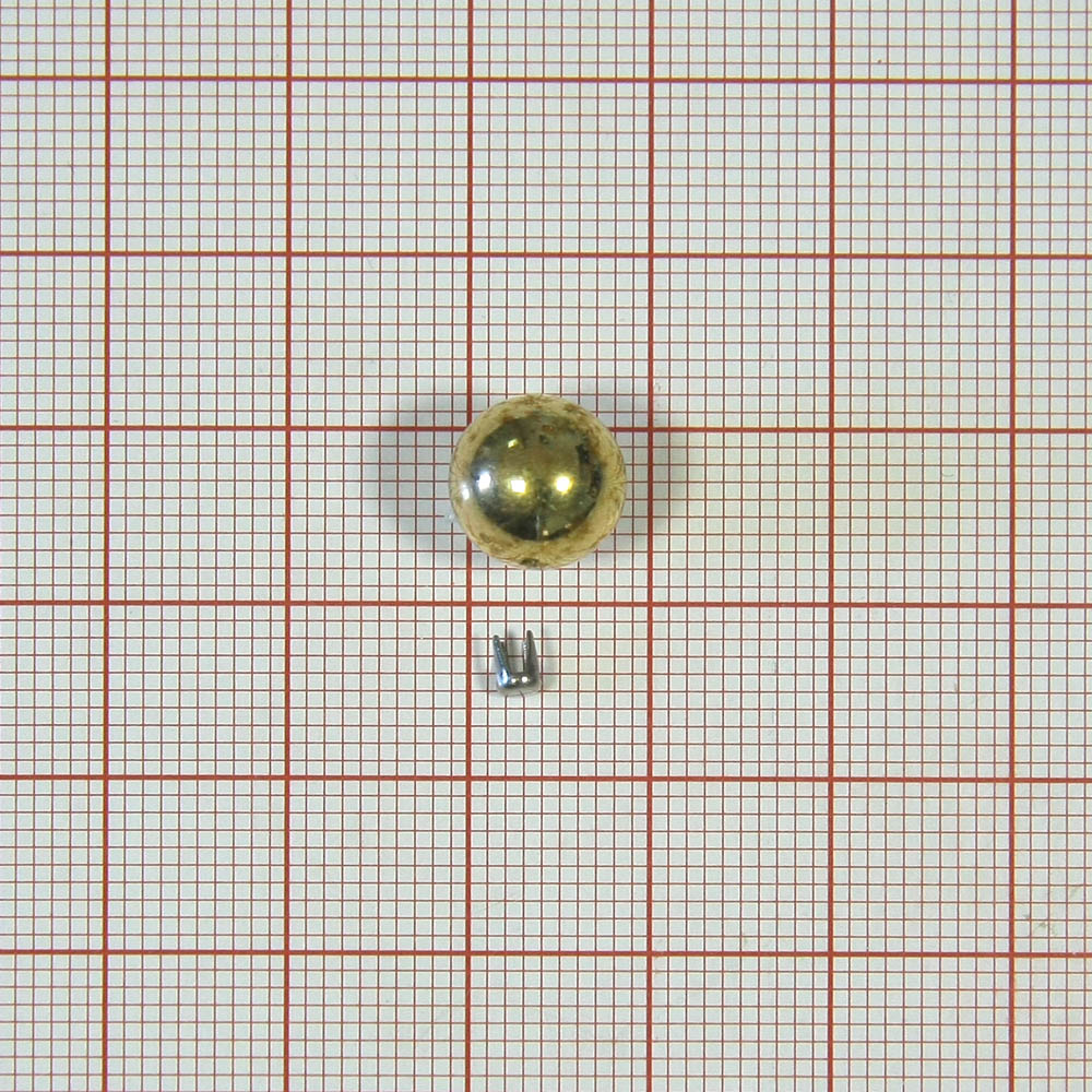 Хольнитен шарик 10мм золото /0,9тыс.шт/, уп. Хольнитен