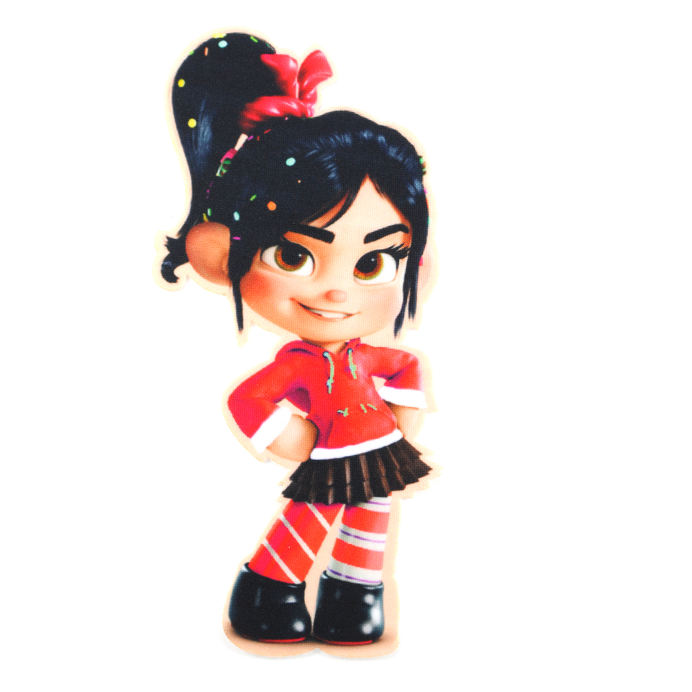 Аппликация клеевая Девочка-затейница, 19*9см, /дайвинг/, шт. Аппликация клеевая