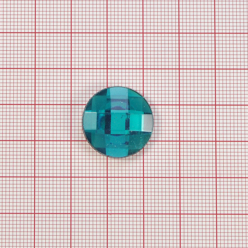 Стразы Д на клей, круг 20мм изумруд 24, 1тыс.шт. Стразы на клей