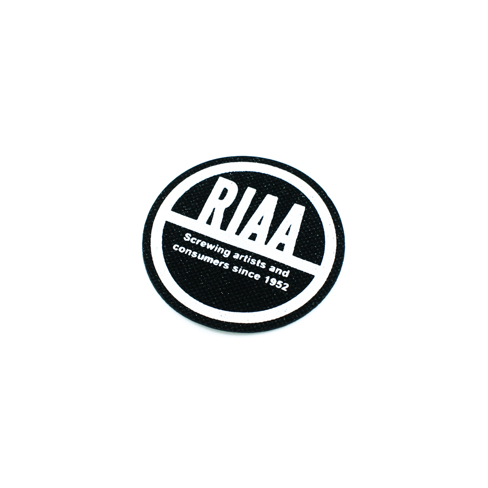 Лейба клеенка блестящая RIAA круглая 5,7см черно-серая, шт. Лейба Клеенка